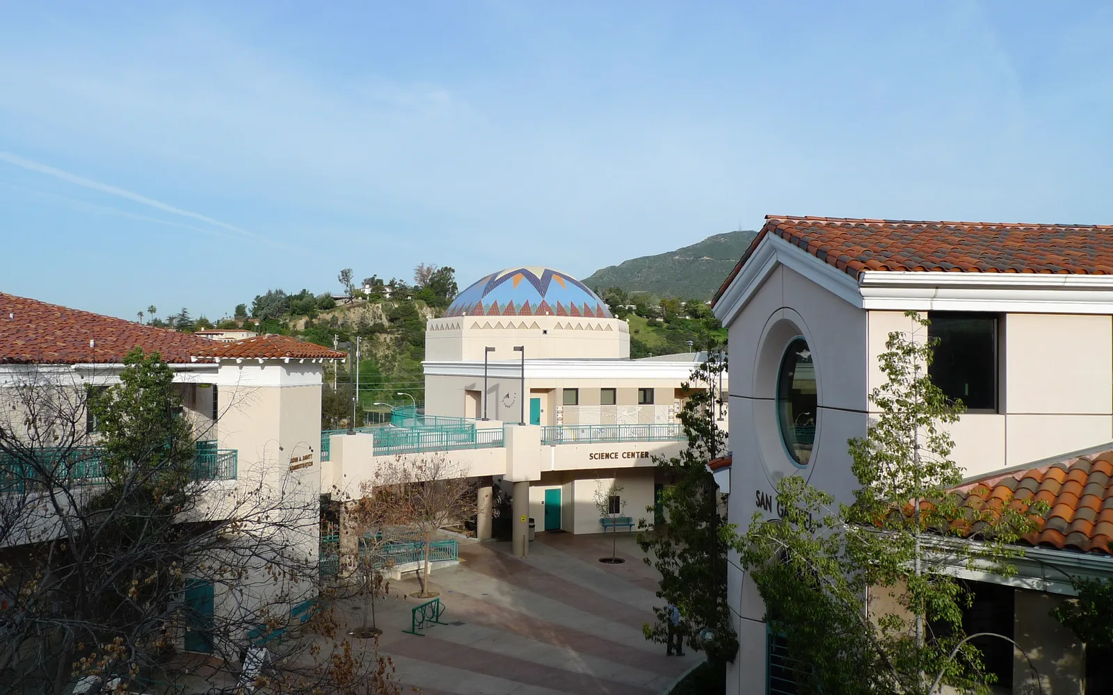 Glendale Community College campus building with landscaping