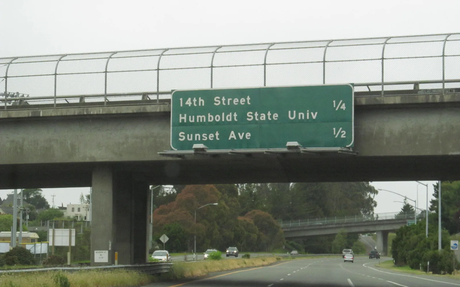 US Highway 101 with multiple lanes of traffic in California